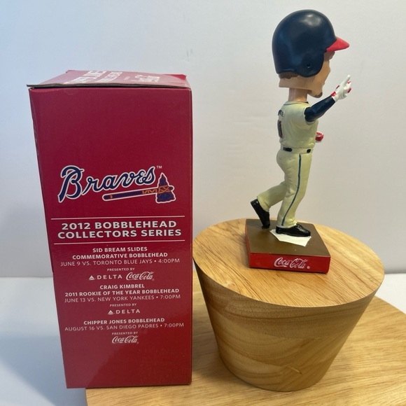 CHIPPER JONES  Bobble Head Atlanta Braves SGA 2012 MLB Baseball Coca-Cola - Picture 4 of 8